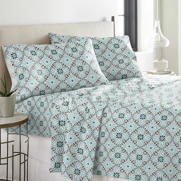 Pointehaven Solid or Print Cotton Heavyweight Flannel Sheet Set, Size: Full, Beige