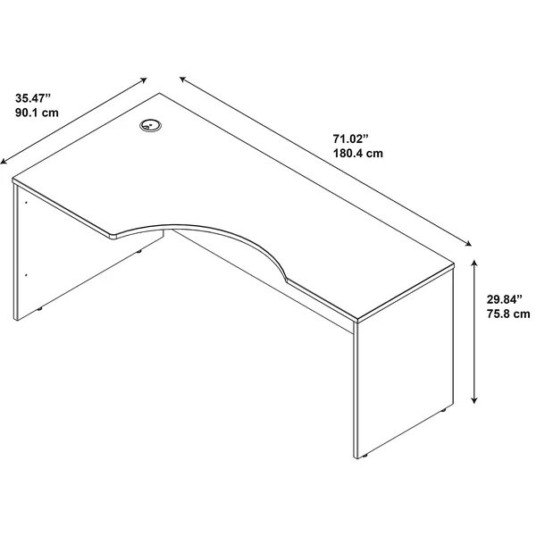 Bush Furniture Left Hand Corner Module - Mocha Cherry - Series C