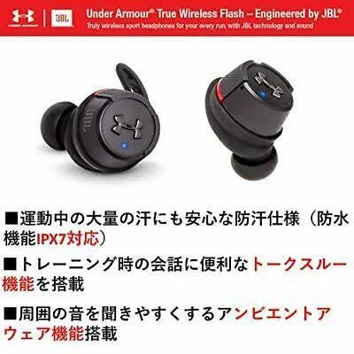 JBL Bluetooth Wireless Earphone UA Sport Wireless Flash Uajblflashblk TA0127