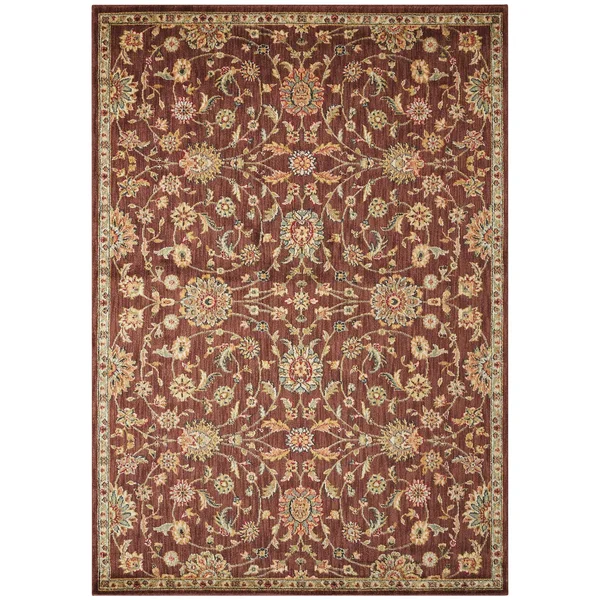 Kathy Ireland Ancient Times Area Rug (5&3x22 x 7&5x22 - Brown) - Nourison
