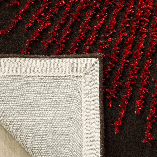 Safavieh Soho 655 Area Rug, Brown, Red, 6& x 6& Square