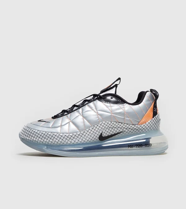 Nike MX-720-818 Metallic Silver Men's Shoes, Black, Size: 7.5