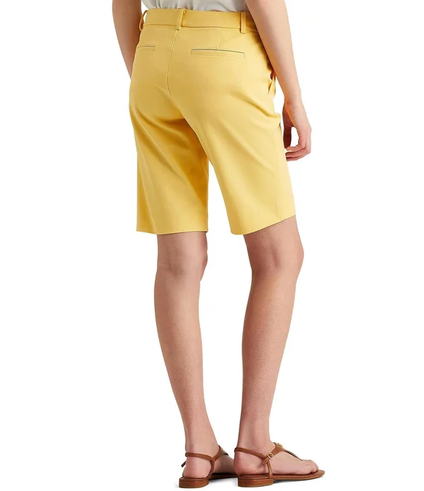 Lauren Ralph Lauren Twill Stretch Bermuda Shorts - Cabana Blue