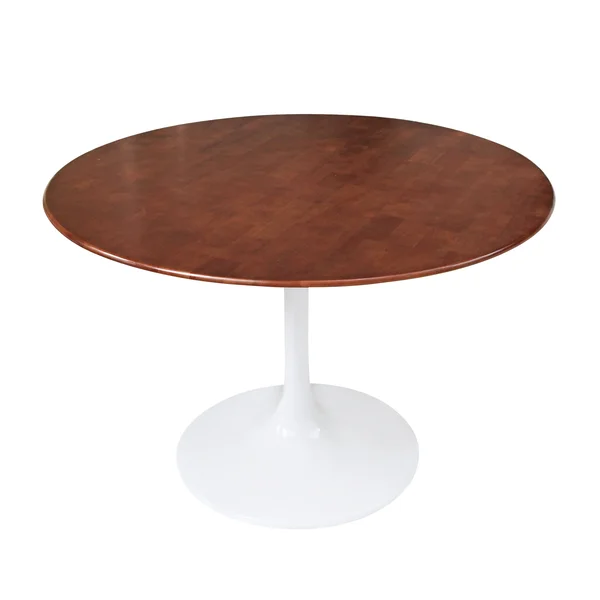 Fine Mod Imports Flower Table Wood Top 30 Inches, Walnut