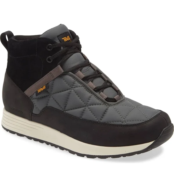 Teva Ember Commute Waterproof Boot - Men's Black/Grey, 8.5