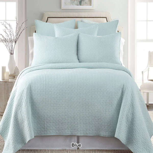 Levtex Home Cross Stitch Solid Quilt Set Taupe