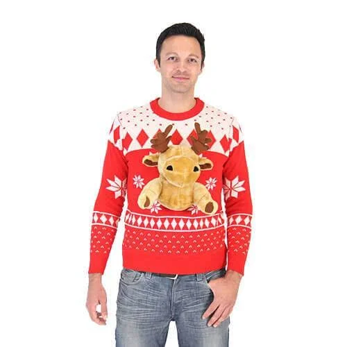 Red 3D Ugly Christmas Sweater - Adult Unisex, Size: Xs