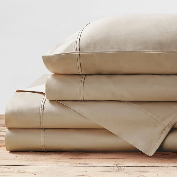 Brielle Home Viscose from Bamboo Sheet Set, Queen - Charcoal