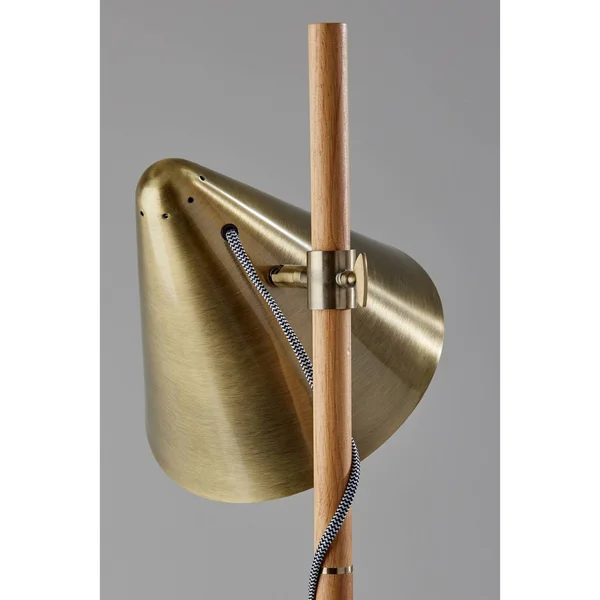 Adesso Bryn Floor Lamp Natural Wood (3761-12)