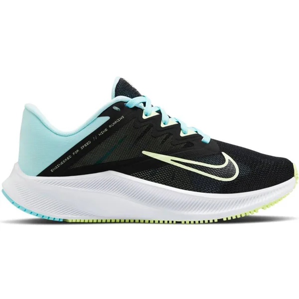 Nike Women's Quest 3 Running Shoe - Black - 7