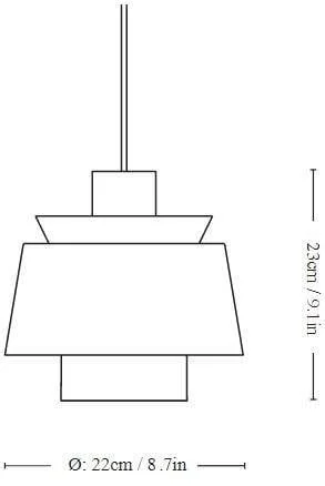 u0026Tradition Utzon JU1 pendant light - brass