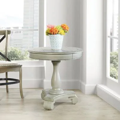 Alcott Hill Lana End Table Color: Antique Gray Stone