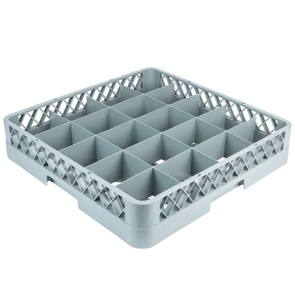 Noble Products 20-Compartment Gray Full-Size Glass Rack - 19 3/8x22 x 19 3/8x22 x 4x22