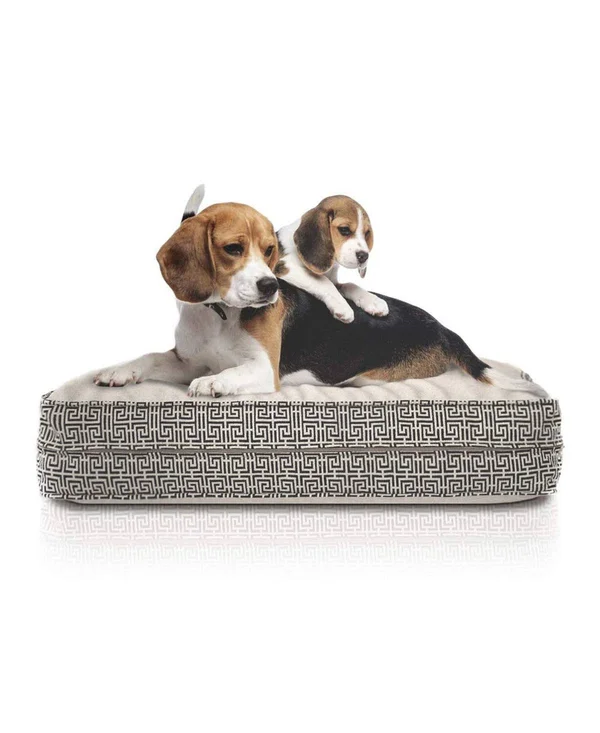 eLuxury Orthopedic Memory Foam Dog Bed, Medium, Cream
