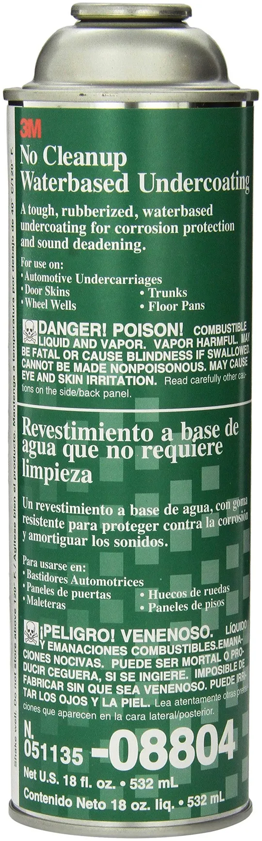3M No Cleanup Waterbased Undercoating 08804 - 20 fl oz