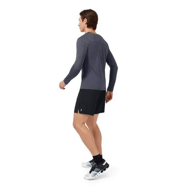 on Running Men's Performance Long-T - Dark, Medium