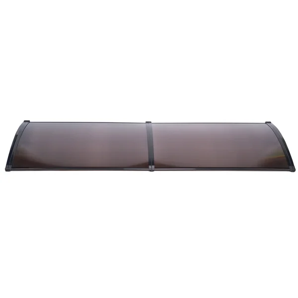 Aleko Polycarbonate Outdoor Window or Door Canopy 40 x 80 Inches Brown