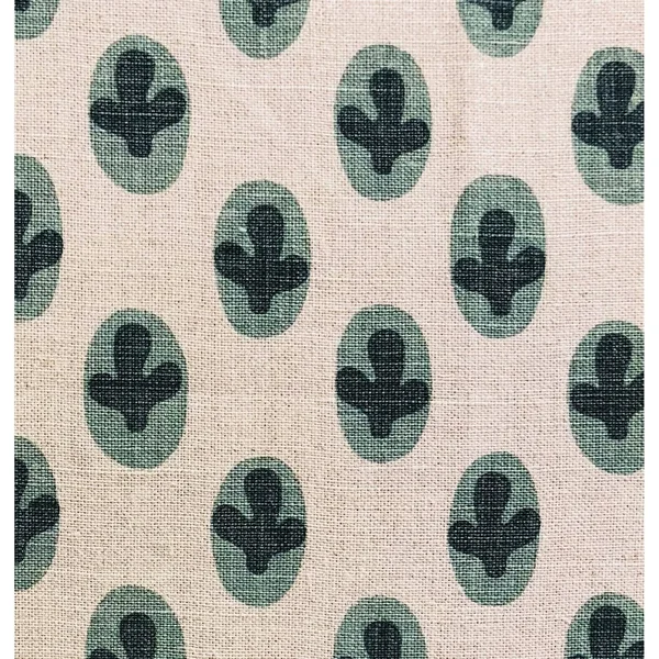 Plutus 20x22 x 20x22 Cacti Pear Luxury Throw Pillow in Green and Beige Color