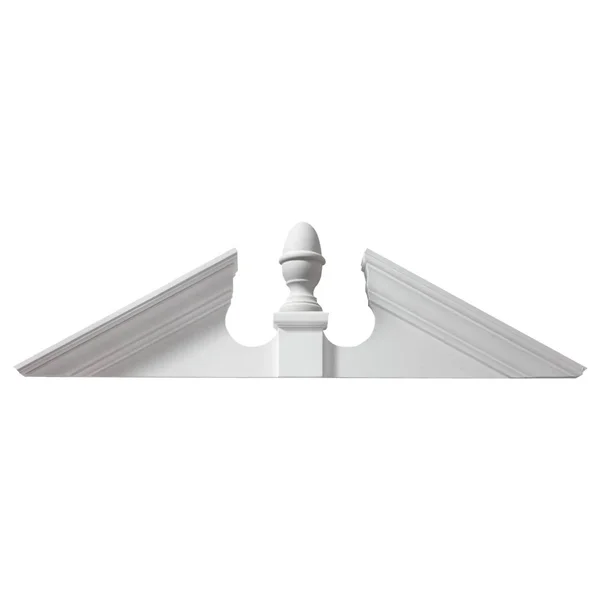 Fypon, Ltd. AP667 67x22W x 23 1/4x22H x 5 1/2x22P, Pitch 12, 12 Acorn Pediment
