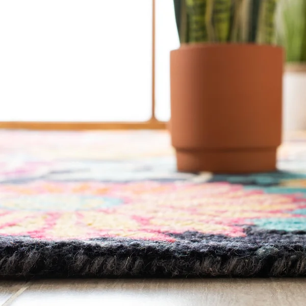 Safavieh Aspen Rug Collection APN520H - Charcoal - Blue - 3& x 5&