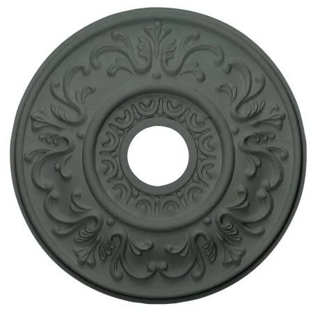 18 inchod x 3 1/2 inchid x 1 inchp Valletta Ceiling Medallion (Fits Canopies Up to 3 1/2 inch), Hand-Painted Cloud Burst