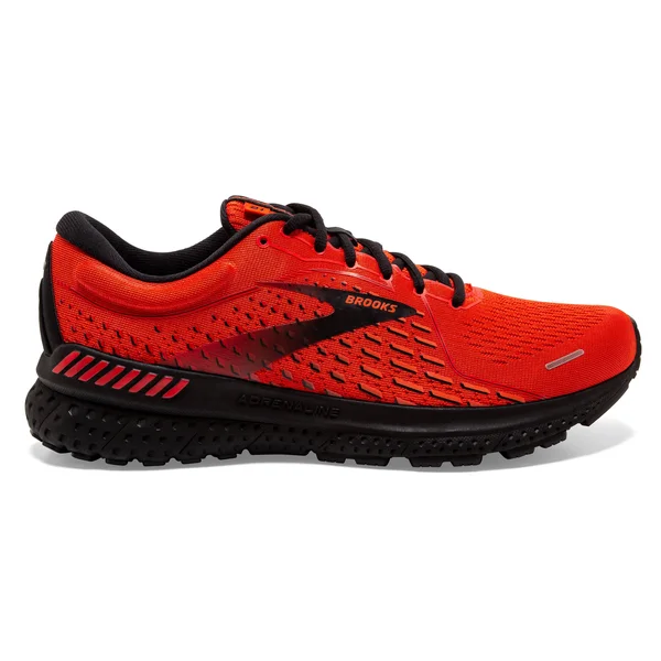 Brooks Men's Adrenaline GTS 21 Samba/Cherry/Black - 11.5, D