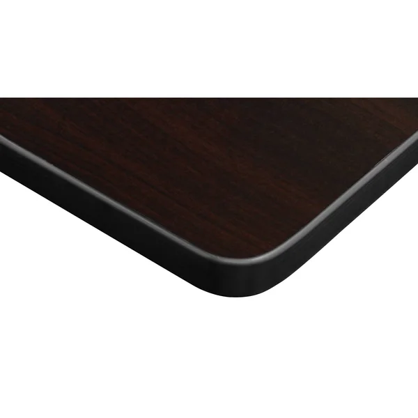 Regency Esteem 66x22 Height Adjustable Power Desk- Mocha Walnut