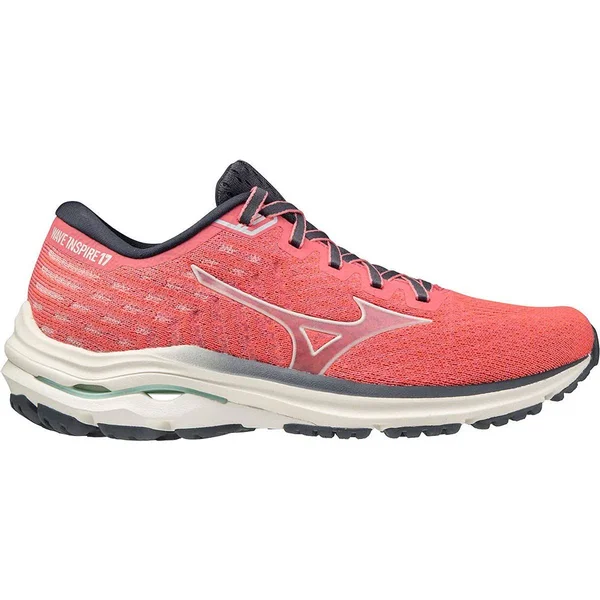 Mizuno Wave Inspire 17 Waveknit Women's Running Shoes - Coral, Size: 11