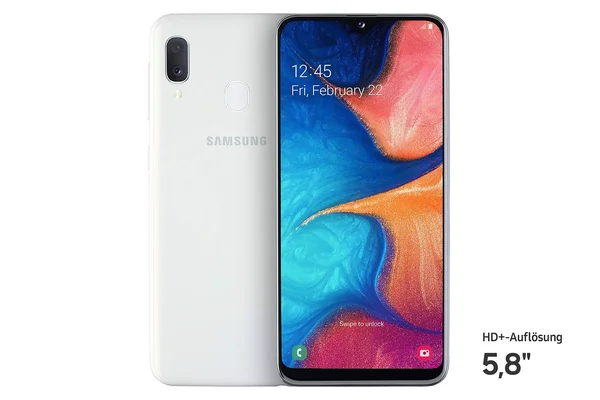 Samsung Galaxy A20E SM-A202F/DS 32GB Dual-SIM (GSM Only, No CDMA) Factory Unlocked 4G/LTE Smartphone - White