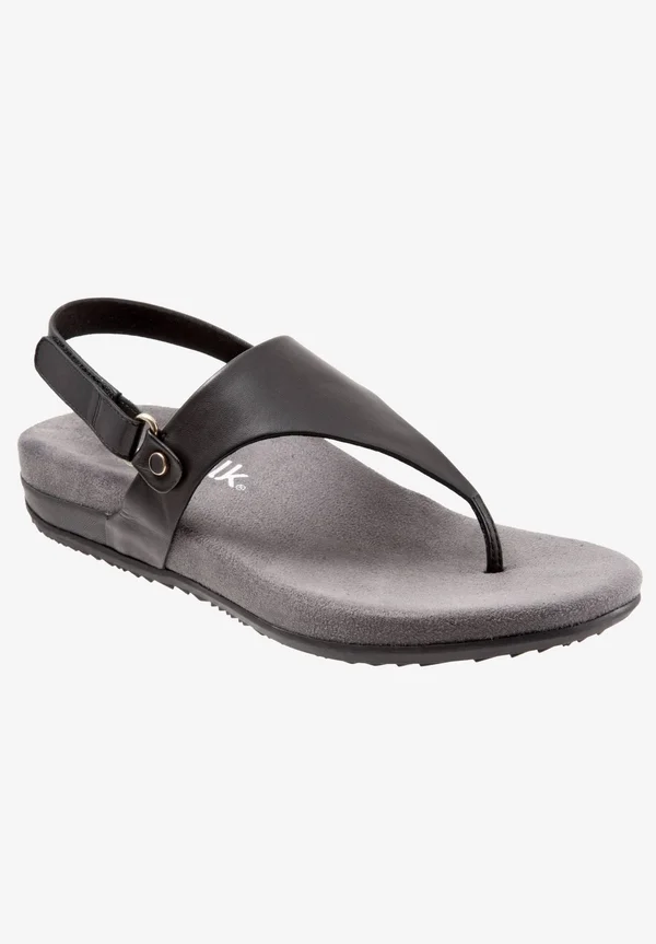 SoftWalk Bolinas - Women's Sandal - Black 6.5 Wide