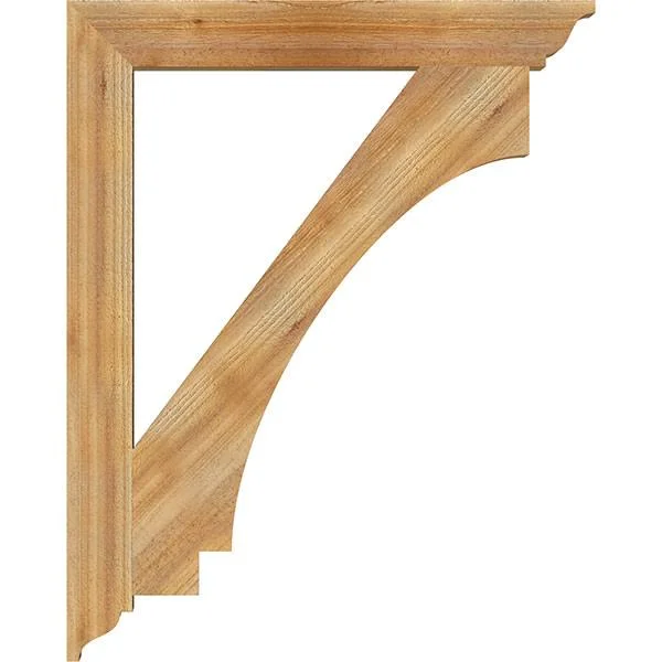 Ekena Millwork 4x22W x 32x22D x 40x22H Imperial Traditional Rough Sawn BRACKET, Western Red Cedar