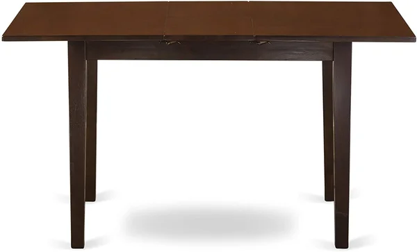 East West Furniture NFT-MAH-T Norfolk Rectangular Table with 12x22 Butterfly Leaf -Mahogany Finish.
