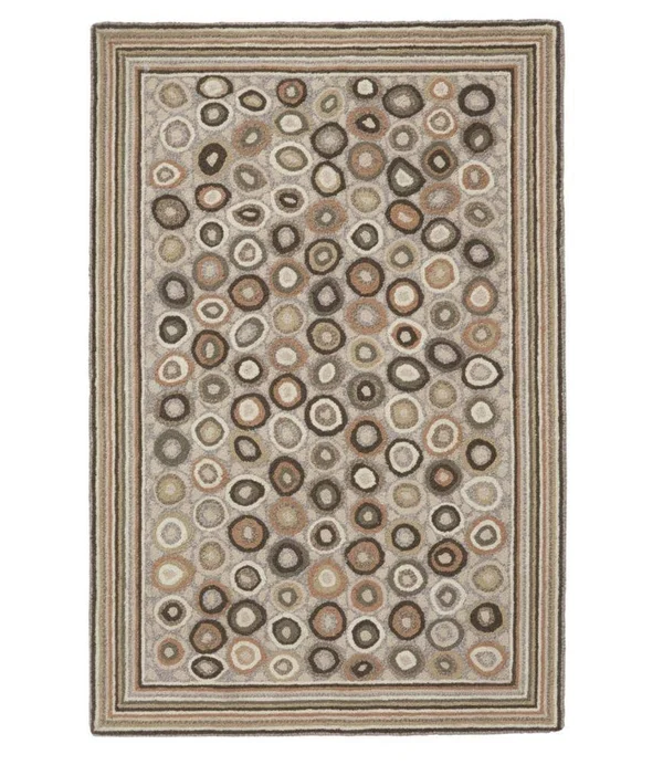 Wool Hooked Rug - Coins Multi Color, L.L.Bean