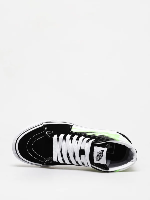 Vans Sk8 Hi Shoes (flame black/true white)