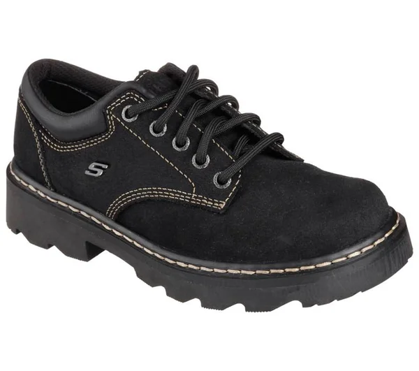 Women's Skechers Parties Mate Oxford - Black - Size 9