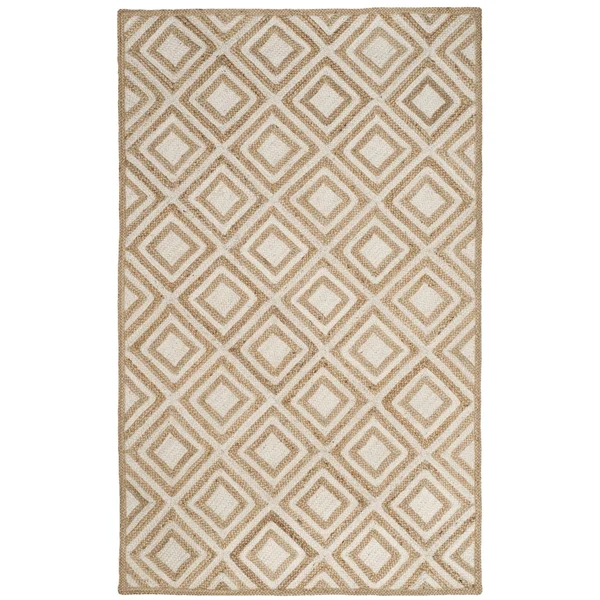 Safavieh Cape Cod Natural & Red Area Rug; 5& x 8&
