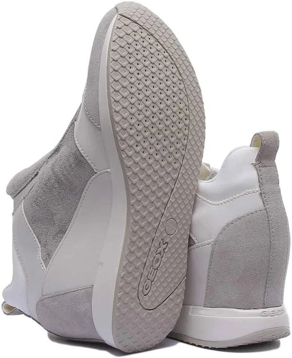 Women's Geox Nydame Wedge Sneaker, Size 10US - Grey