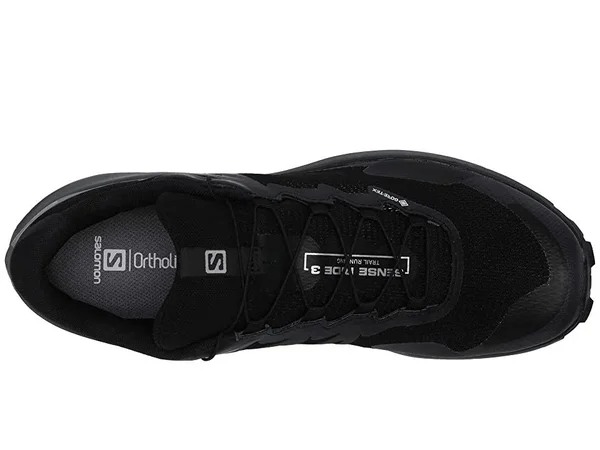 Salomon Men's Sense Ride 3 GTX Invisible Fit Shoe - Size: 10, Black