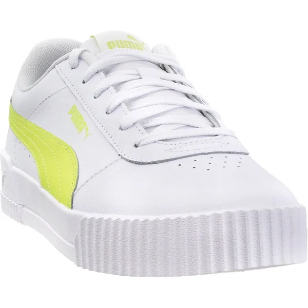 Puma Carina Sneaker - Women's - White/Yellow - Size 9