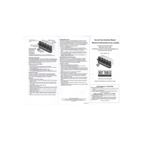 Hot Tools 5 Supersize Flocked Rollers #1357