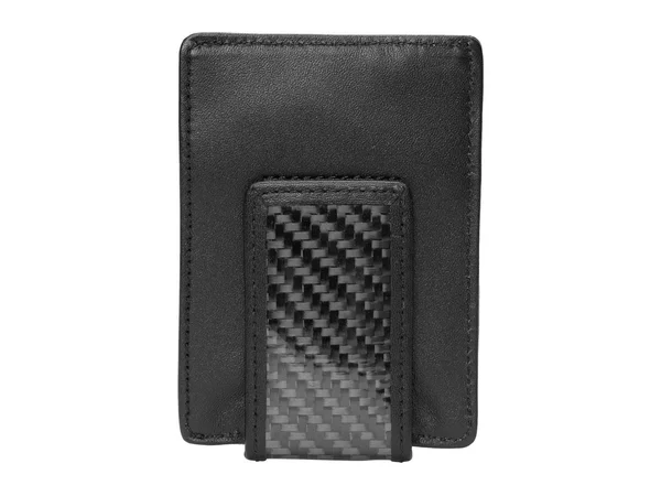 Carbon Fiber & Leather Money Clip Wallet
