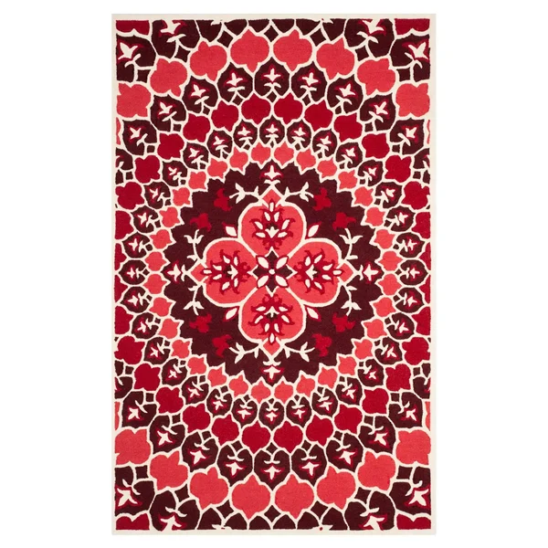 Safavieh 5& x 8& Bellagio BLG610K Red Ivory Rug