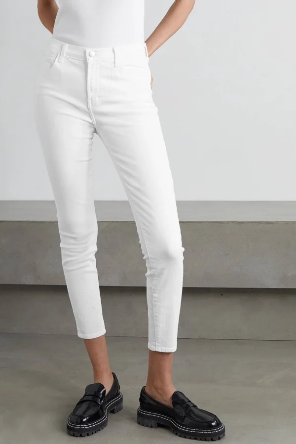 J Brand Womens Alana Skinny Jeans Denim High Rise - Blanc - 27