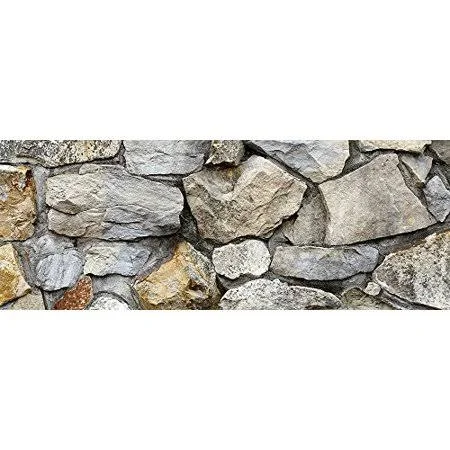 Silver Medley Rock/HD Stone Aquarium Background 21 inch x 48 inch, 55 Gallon/Rocky Fish Tank Background