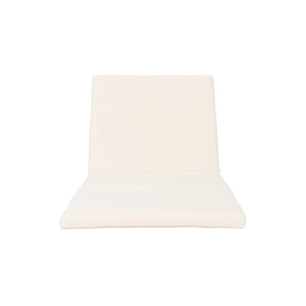 76.75x22 Cream White Contemporary Solid Outdoor Patio Chaise Lounge Cushion