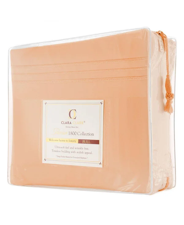 Premier 1800 Series Deep Pocket 4 pc. Sheet Set - Queen - Burgundy
