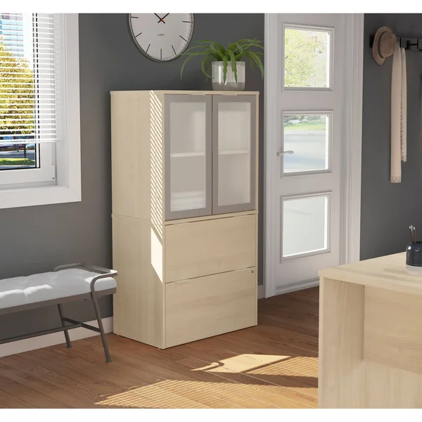 Bestar i3 Plus 2-Drawer Door File Cabinet - White