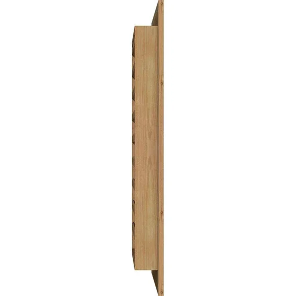 Ekena Millwork GVWVE32X1601RFUWR 32x22W x 16x22H Vertical Gable Vent (37x22W x 21x22H Frame Size): Unfinished, Functional, Rough