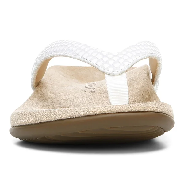 Vionic Dillon Women's Shoes White Lizard : 9 M