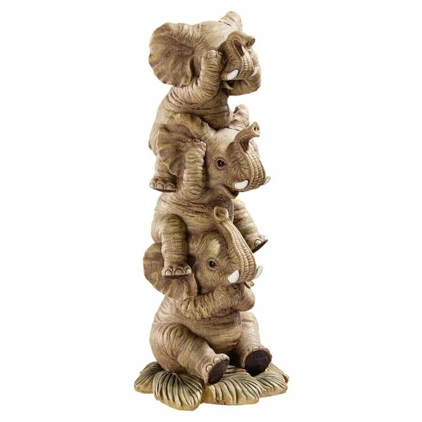 Elephants No Hear See Speak Figurine Decor Evil Sculpture Animal Statue Home New